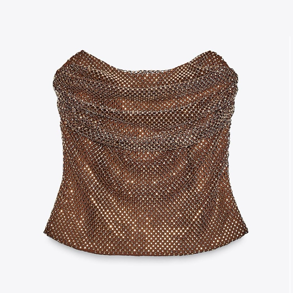 Zara Brown Rhinestone Set - Picture 2 of 7